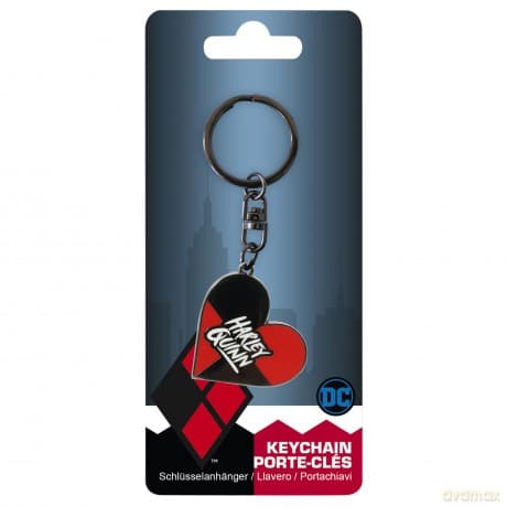 DC COMICS - Keychain Heart Harley Quinn
