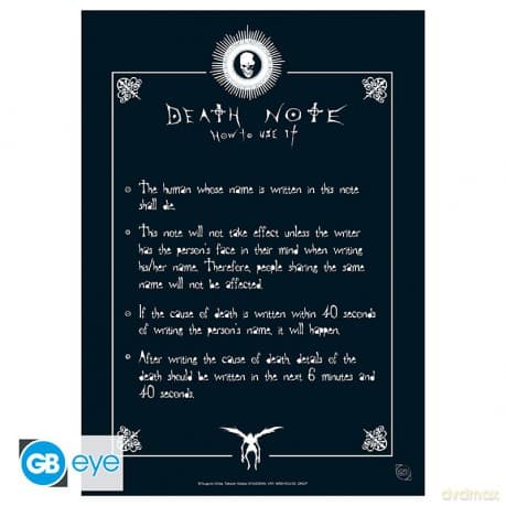 DEATH NOTE - Portfolio 9 plakatów Bohaterowie (21x29,7)