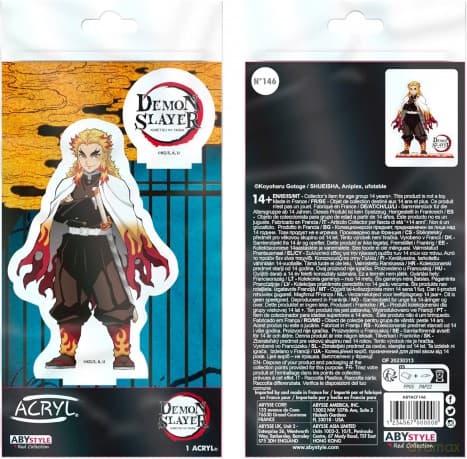 DEMON SLAYER - Akrylowa figurka - Rengoku Kyojuro