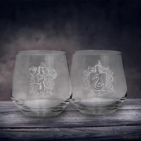 HARRY POTTER - 2 Glass Set Gryffindor & Slytherin EUROPE
