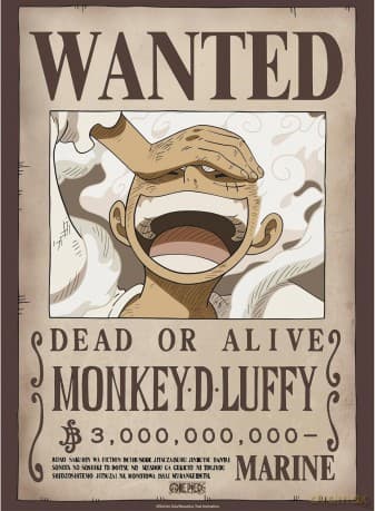ONE PIECE - Plakat / Poster Chibi 52x38 - Wanted Luffy Wano