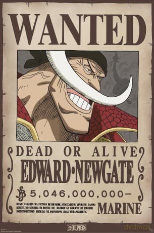 ONE PIECE - Poster Maxi 91.5x61 - Wanted Whitebeard