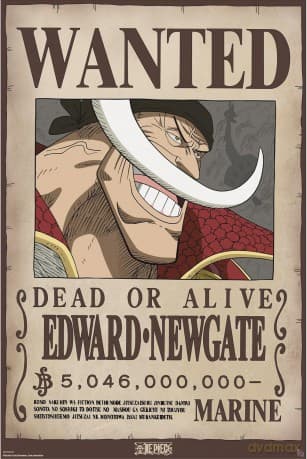 ONE PIECE - Poster Maxi 91.5x61 - Wanted Whitebeard