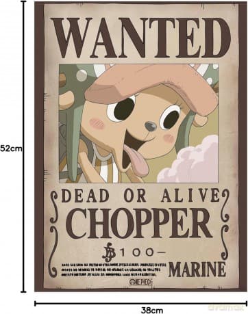 ONE PIECE - Set 2 Posters Chibi 52x38 - Wanted Chopper & Brook