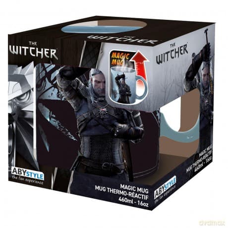 THE WITCHER - Mug Heat Change - 460 ml - Geralt & Ciri - with box