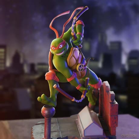 Wojownicze Żółwie Ninja - Figurine Michelangelo