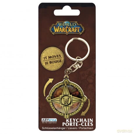 WORLD OF WARCRAFT - Moving Keychain Azeroth's Compas