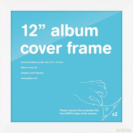 Biała rama drewniana 31,5x31,5 cm [OPRAWA]