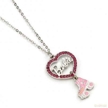 Barbie: Barbie Crystal Heart And Roller Skate Necklace