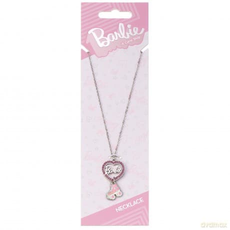 Barbie: Barbie Crystal Heart And Roller Skate Necklace