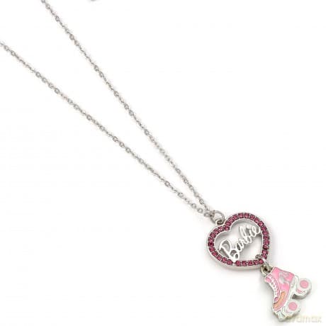 Barbie: Barbie Crystal Heart And Roller Skate Necklace