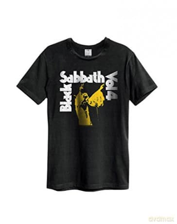 Black Sabbath: Black Sabbath Vol. 4 Amplified Vintage Black Small T Shirt