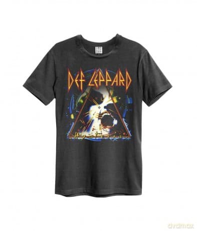 Def Leppard: Def Leppard Hysteria Amplified Vintage Charcoal X Large T Shirt