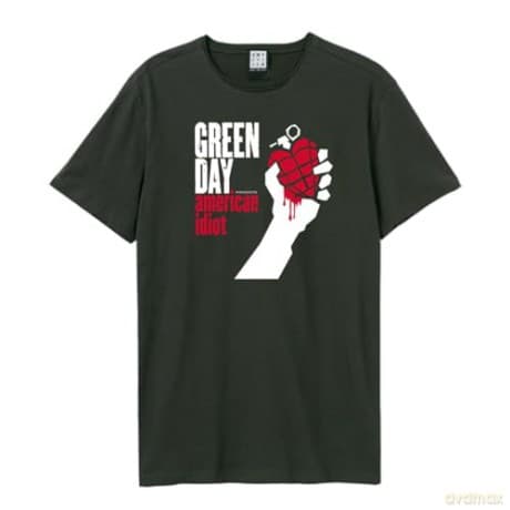 Greenday: Greenday - American Idiot Amplified Vintage Charcoal Small T Shirt