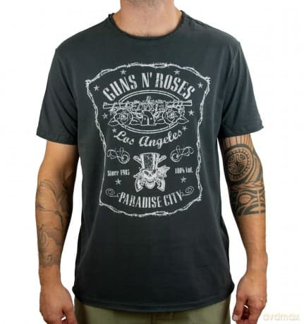 Guns N Roses: Guns N Roses - L.A Paradise City Amplified Vintage Charcoal Xx Large T-Shirt