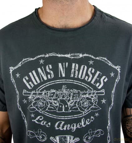 Guns N Roses: Guns N Roses - L.A Paradise City Amplified Vintage Charcoal Xx Large T-Shirt