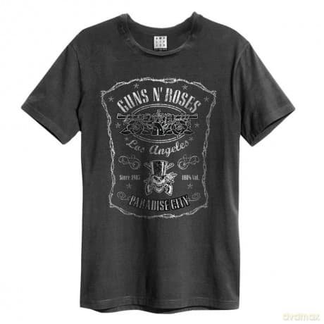 Guns N Roses: Guns N Roses - L.A Paradise City Amplified Vintage Charcoal Xx Large T-Shirt