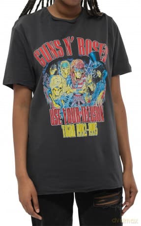 Guns N Roses: Guns N Roses - Use Your Illusion 93/92 Amplified Vintage Charcoal X Large T-Shirt