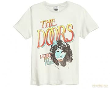 Doors: The Doors - Light My Fire Amplified Vintage White X Large T Shirt