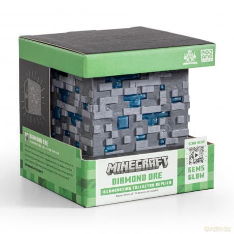 Diamond Ore Illuminating Collector Replica / lampka 3D - ruda diamentu