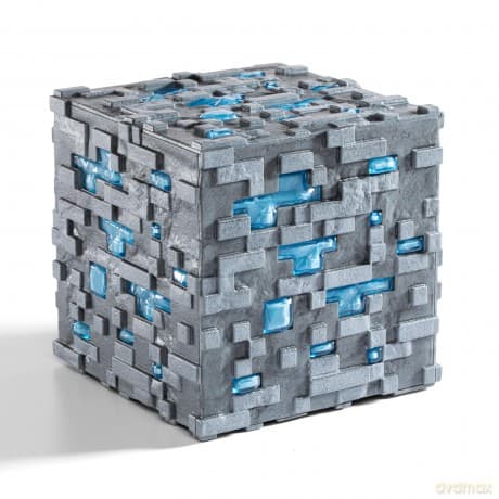 Diamond Ore Illuminating Collector Replica / lampka 3D - ruda diamentu