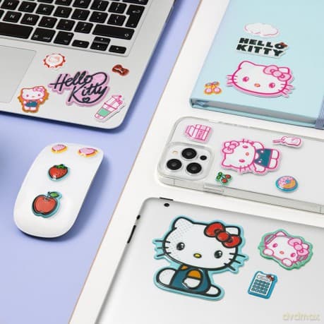 Hello Kitty Puffy Gadget Decals (32 pcs) / naklejki dekoracyjne Hello Kitty (32 szt)