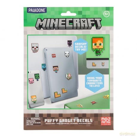 Minecraft Puffy Gadget Decals (60 pcs) / naklejki dekoracyjne Minecraft (60 szt)