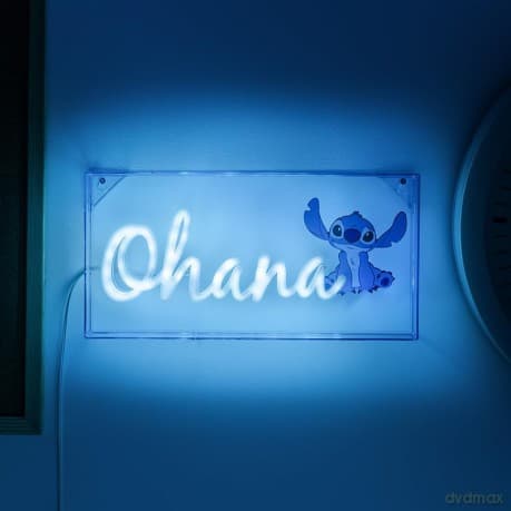 Disney Stitch Ohana LED Neon Light / lampka neonowa Disney Stitch - Ohana