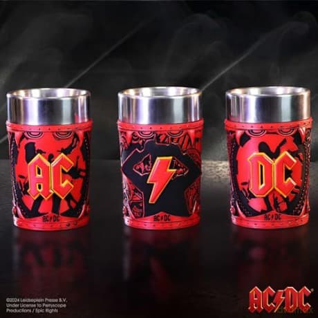 AC/DC Ac/Dc Logo Shot Glass Set (Set Of 3)