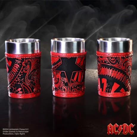AC/DC Ac/Dc Logo Shot Glass Set (Set Of 3)