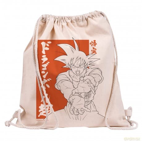 Dragon Ball Super Goku Cotton Drawstring Bag