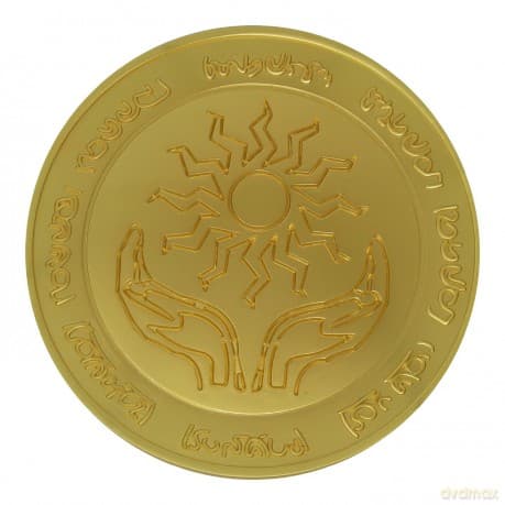 Dungeons & Dragons 24k Gold Plated Amulet of Health Medallion