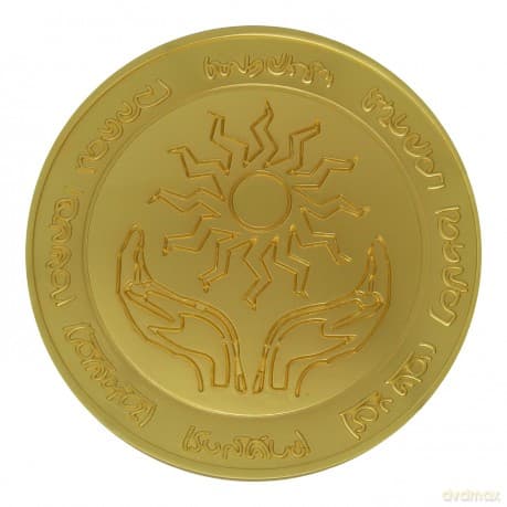 Dungeons & Dragons 24k Gold Plated Amulet of Health Medallion