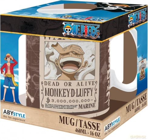 ONE PIECE - Kubek 460 ml - Luffy Wanted