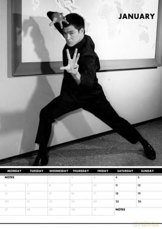 Bruce Lee: 2025 Calendar [KALENDARZ]