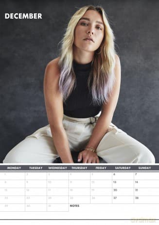 Florence Pugh: 2025 Calendar [KALENDARZ]