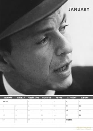 Frank Sinatra: 2025 Calendar [KALENDARZ]