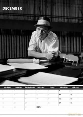 Frank Sinatra: 2025 Calendar [KALENDARZ]