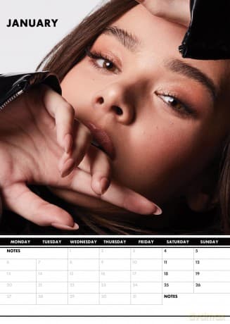 Hailee Steinfeld: 2025 Calendar [KALENDARZ]