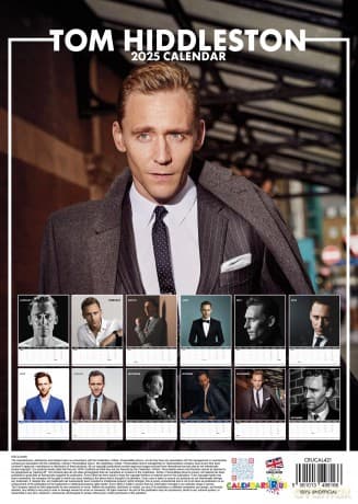 Tom Hiddleston: 2025 Calendar [KALENDARZ]