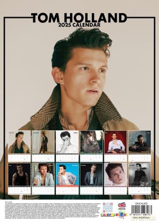 Tom Holland: 2025 Calendar [KALENDARZ]