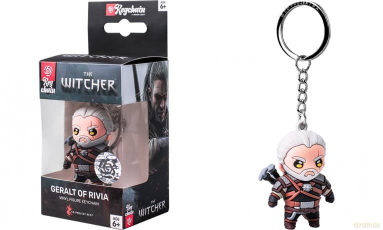 Brelok 3D Geralt z Rivii z serii The Witcher