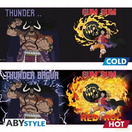 ONE PIECE - Mug Heat Change - 460 ml -Luffy vs Kaidou - ABS