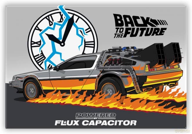 BACK TO THE FUTURE - Standard Magnet - DeLorean magnes