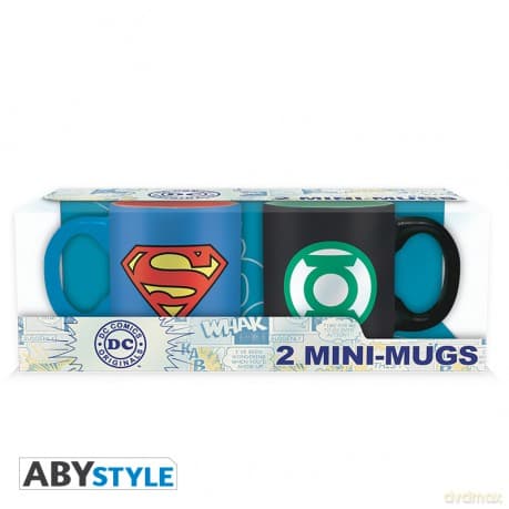 DC COMICS - Set 2 espresso mugs - 110 ml - Superman & G.Lantern