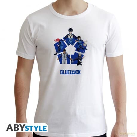 BLUE LOCK - Tshirt Squad man SS white SEE ABYTEX825