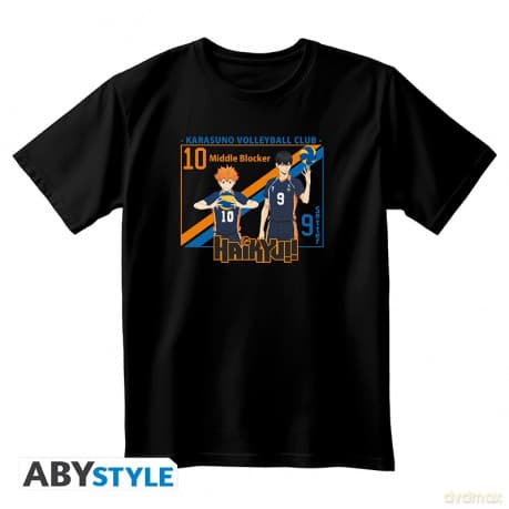 HAIKYU!! - Unisex black Tshirt - Hinata & Kageyama