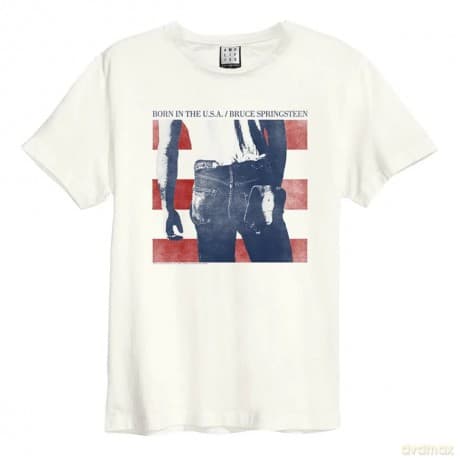Bruce Springsteen: Bruce Springsteen - Born In The Usa Amplified Vintage White X Large T Shirt