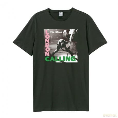 Clash: Clash - London Calling Amplified Vintage Charcoal Medium T Shirt