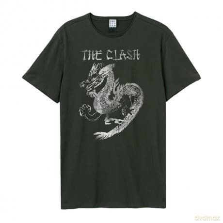 Clash: Clash - New Dragon Amplified Vintage Charcoal X Large T Shirt